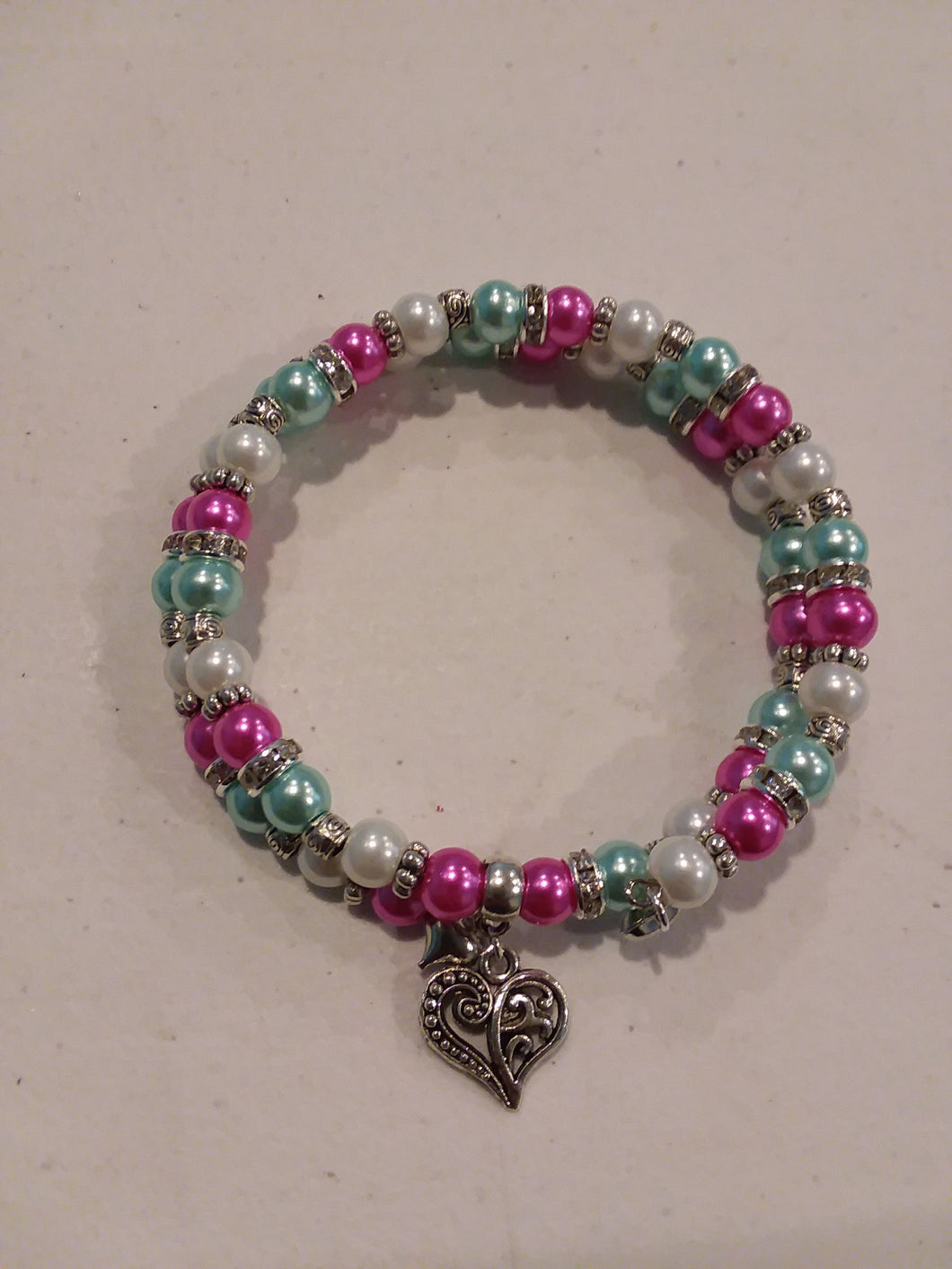 Valentine's Charm Bracelet Heart 2-Layer