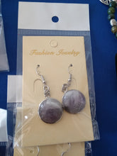 Load image into Gallery viewer, Gemstone Dangle Earrings Amethyst