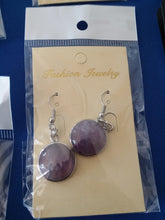 Load image into Gallery viewer, Gemstone Dangle Earrings Amethyst