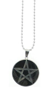 Pentacle Pendant on 24" Ball Chain Necklace AVBeads AVBeads