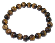 Load image into Gallery viewer, Beaded Bracelet Gemstone Bracelet Tigers Eye Stretchy Bracelet