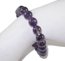 Load image into Gallery viewer, Beaded Bracelet Gemstone Bracelet Amethyst Stretchy Bracelet