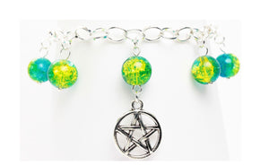 AVBeads Jewelry Charm Bracelet Silver JWL-CBW-BG-1017 Pentacle