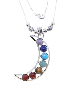 AVBeads Jewelry Necklace 18" Chakra Moon JWL-NSC-C18M