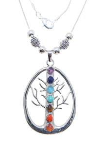 AVBeads Jewelry Necklace 18" Chakra Tree of Life JWL-NSC-C18T