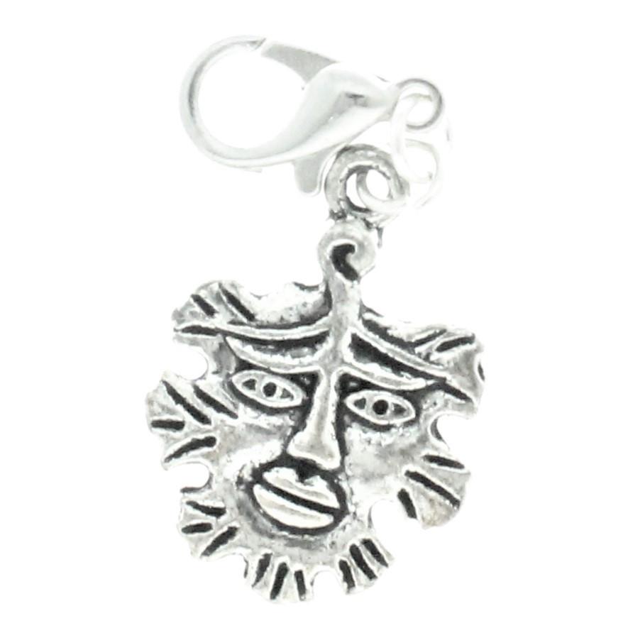 AVBeads Clip-On Charms Greenman Charm 35mm x 15mm Silver JWLCC32454