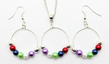 Load image into Gallery viewer, Jewelry Set JWL-SET-1005 Multi Color 6mm Beads on Wire - Free Shipping