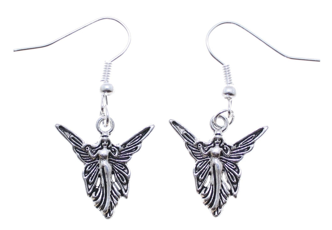 AVBeads Jewelry Charm Earrings Dangle Silver Hook Fairy Queen