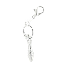 Load image into Gallery viewer, AVBeads Clip-On Charms Goddess Charm 45mm x 10mm Silver JWLCC36864