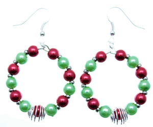 Christmas Jewelry Christmas Earrings Handmade XMAS-JWL-1006 - Free Shipping